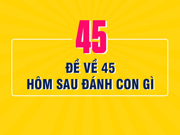 Đề về 45 hôm sau đánh con gì?