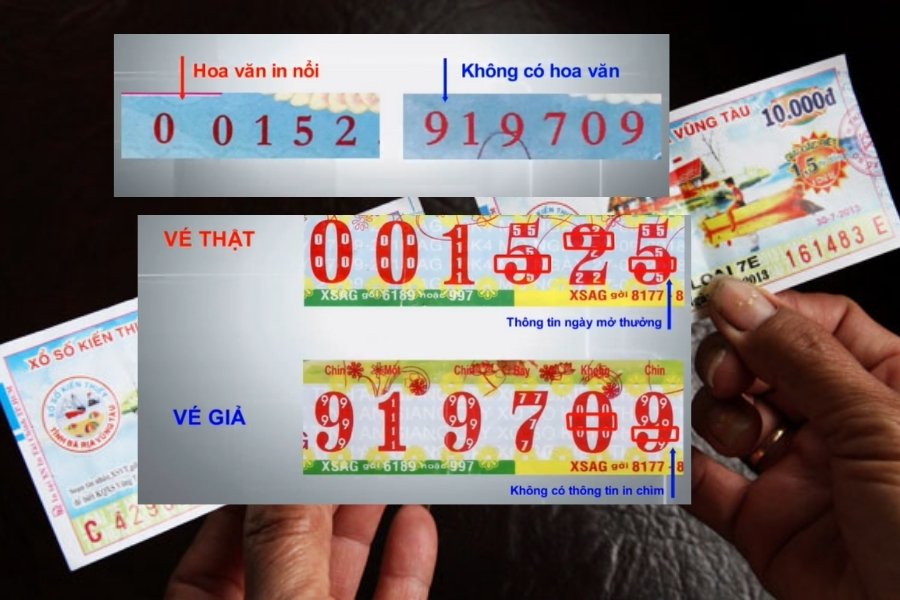 Phân biệt vé số thật và vé số giả