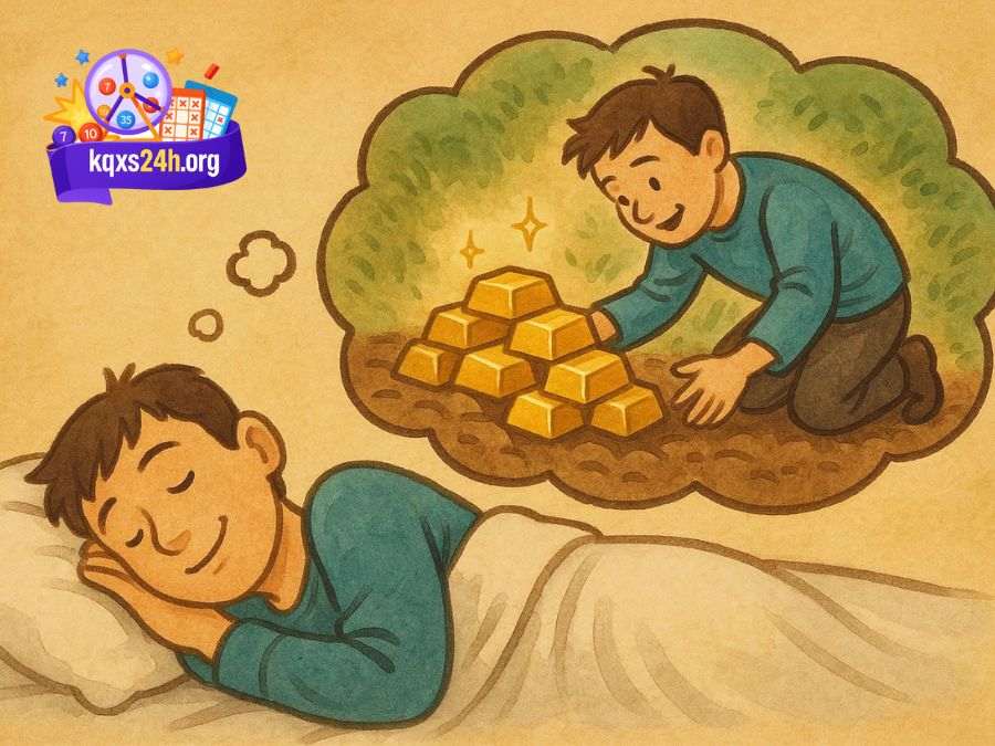 Mơ nhặt được vàng là giấc mơ mang ý nghĩa may mắn 