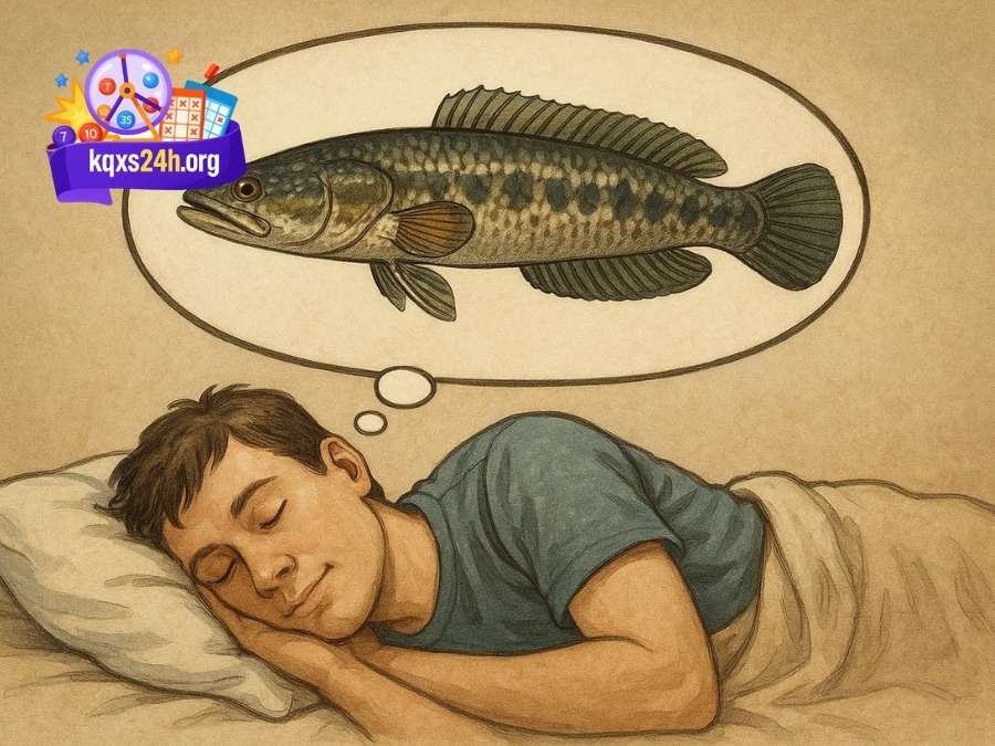 Mơ cá lóc - Điềm lành tài lộc, vận khí hanh thông