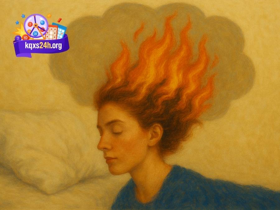 Ngọn lửa bén vào tóc thể hiện sự quá tải tinh thần và cần sắp xếp hợp lý