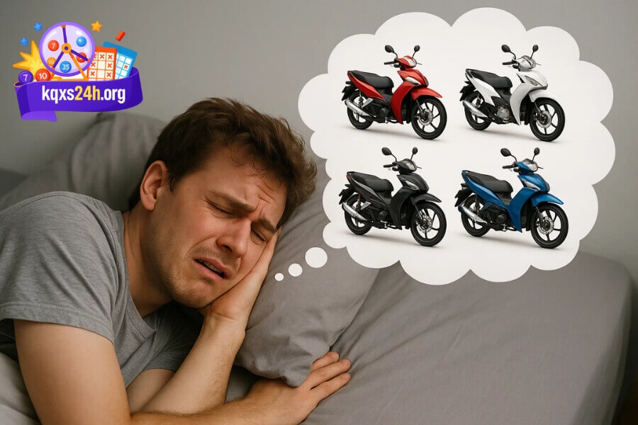Màu sắc xe máy trong mơ cũng mang ý nghĩa khác nhau