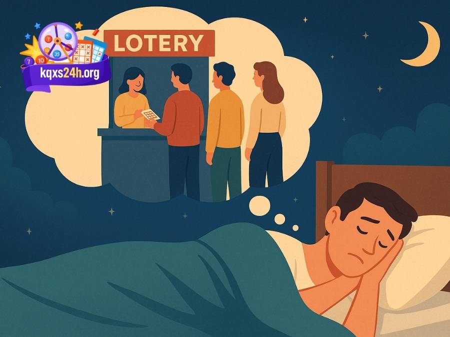 Xếp hàng mua vé số trong mơ? Bạn đang cạnh tranh để giành lấy cơ hội!