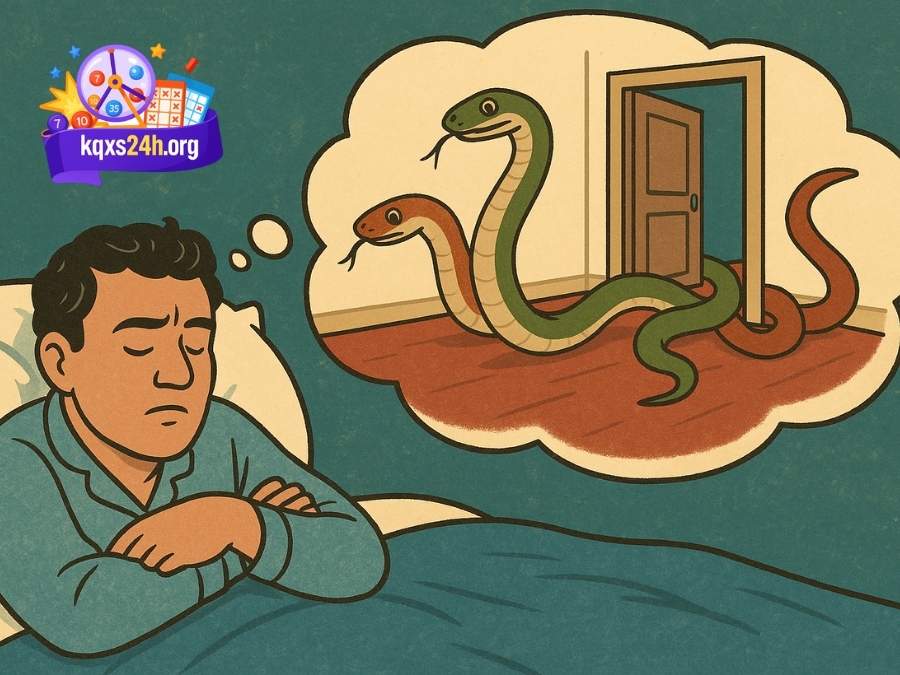 Mơ thấy hai con rắn bò vào nhà