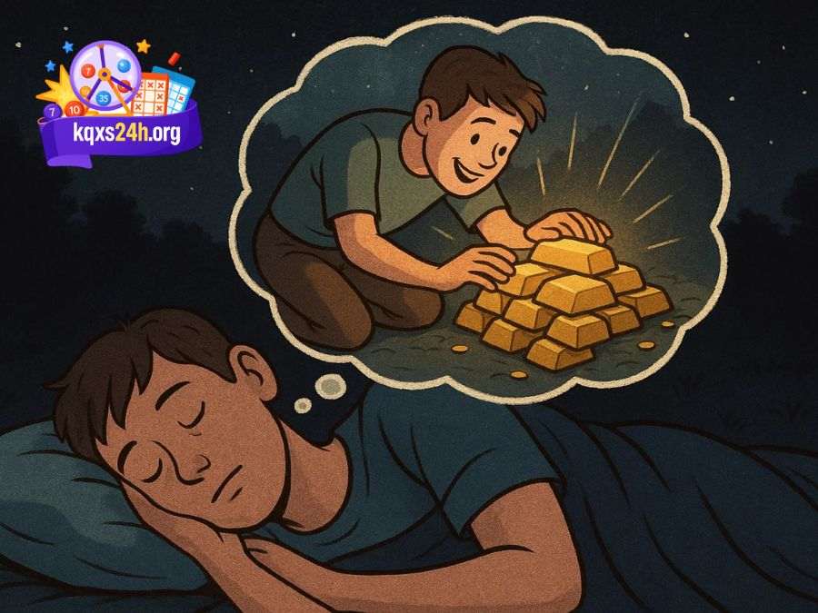 Mơ nhặt được vàng trong đêm tối - Gặp may mắn bất ngờ 